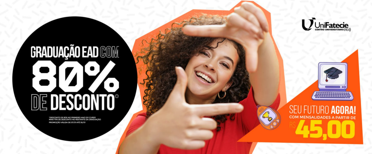 O curso que você deseja com até 80% com DESCONTO.